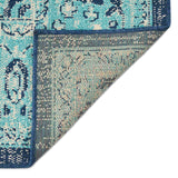 Christopher Knight Home® - Noble House - Derudder 5'3" X 7' Indoor/Outdoor Area Rug, Blue and Ivory