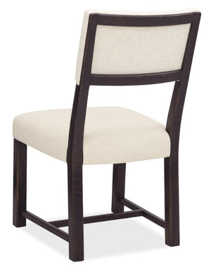 Hooker Furniture Driftwood Burnt Timber Upholstered Side Chair With Distressed Wood, Open-Back Design & Padded Seat 6820-75410-99