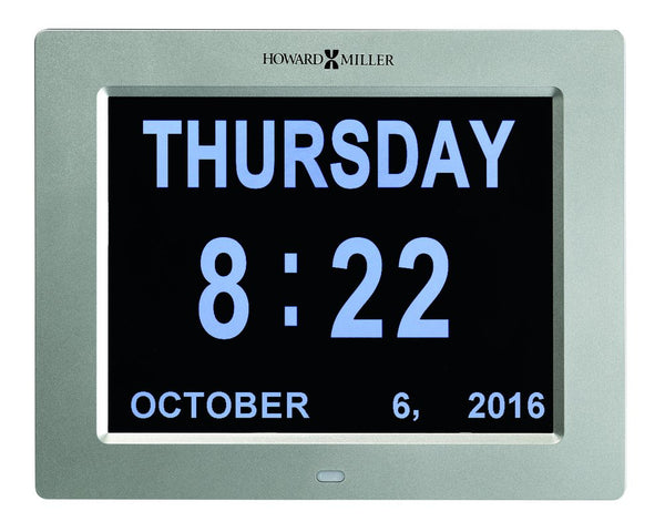 Hekman Furniture 625632 Unique Digital Memory Wall Clock - Oversized Display For Easy Reading & Adjustable Brightness  Memory Wall Clock 625632
