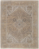 Feizy Rugs Celene Viscose/Polyester Machine Made Vintage Rug Brown/Ivory/Tan 10' x 14'