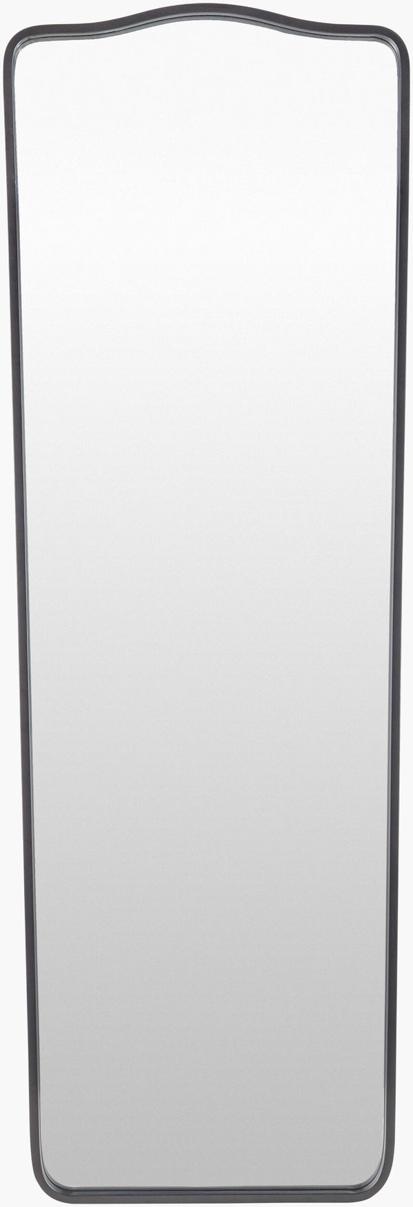 Surya Waterford Full Length Mirror - Elegant 63"H X 21"W Wall Decor For Spacious Home Aesthetics & Charm Frame, Black Iron Wfd001-6321