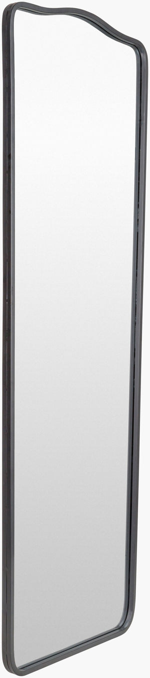 Surya Waterford Full Length Mirror - Elegant 63"H X 21"W Wall Decor For Spacious Home Aesthetics & Charm Frame, Black Iron Wfd001-6321