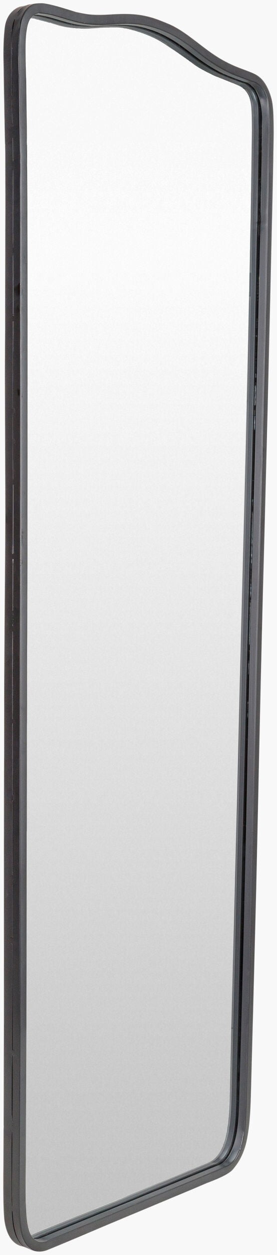 Surya Waterford Full Length Mirror - Elegant 63"H X 21"W Wall Decor For Spacious Home Aesthetics & Charm Frame, Black Iron Wfd001-6321