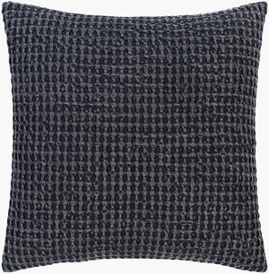 Livabliss Waffle Weave Cotton Accent Pillow Soft Textured Grid Pattern for Sofa or Bed WFL004-2222D