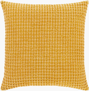Livabliss Waffle Grid Cotton Throw Pillow Neutral Texture for Sofas Beds and Accent Chairs WFL005-2020