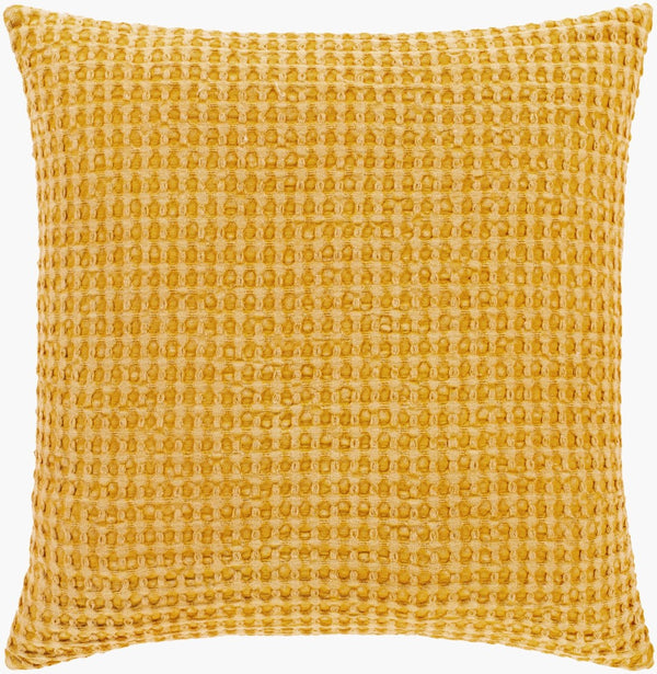 Livabliss Waffle Grid Cotton Throw Pillow Neutral Texture for Sofas Beds and Accent Chairs WFL005-2020