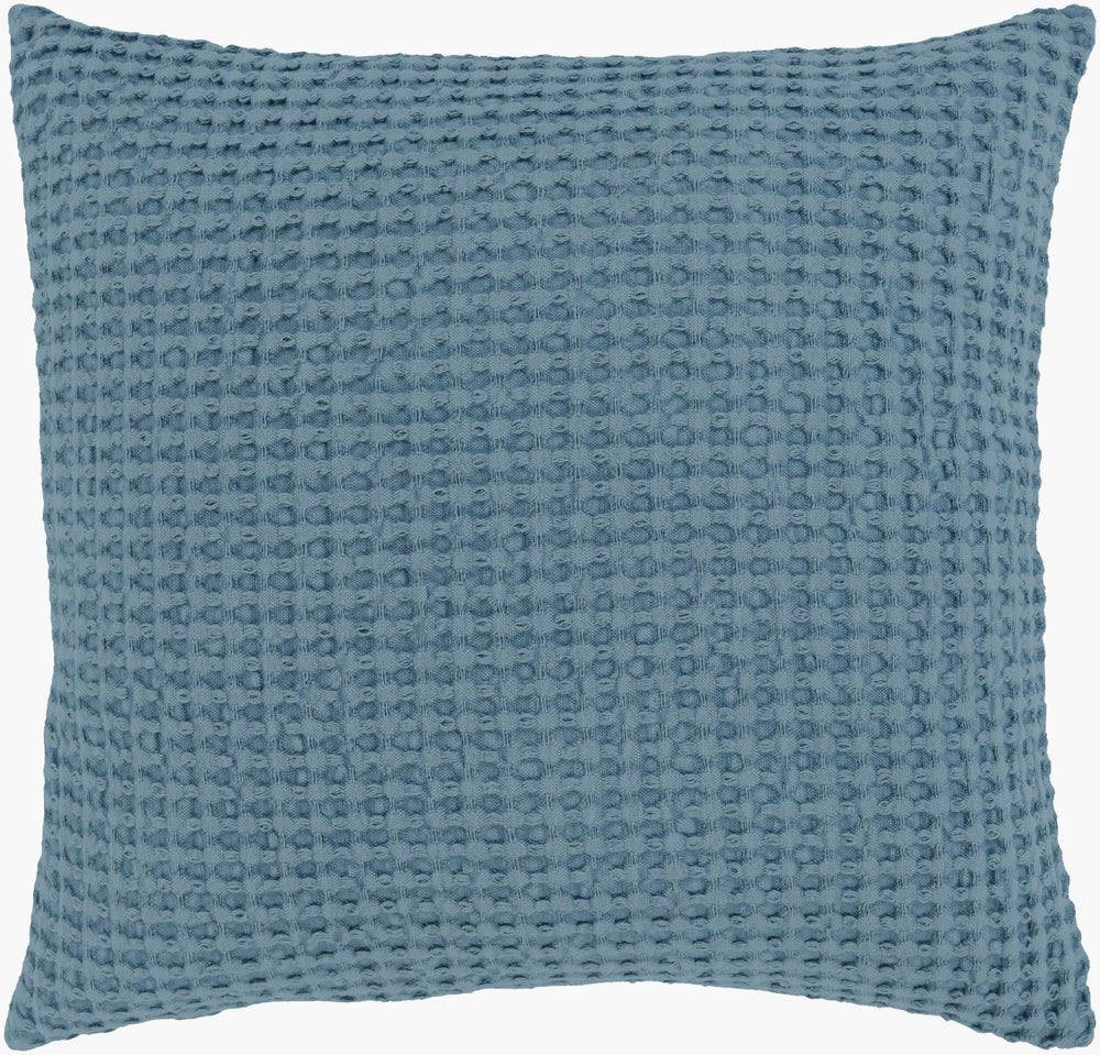 Livabliss Waffle Woven Cotton Accent Pillow Soft Textured Square Sofa Bed Decor Piece WFL008-2020P
