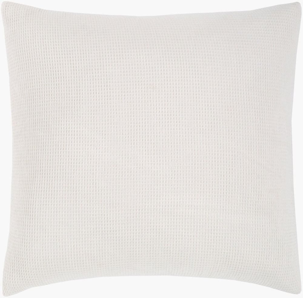 Livabliss Waffle Weave Cotton Duvet Breathable Grid Texture for Cottage or Scandinavian Bedroom White 108"W x 92"L, 36"W x 20"L WFL1000-KSET