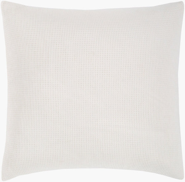 Livabliss Waffle Weave Cotton Duvet Breathable Grid Texture for Cottage or Scandinavian Bedroom White 108"W x 92"L, 36"W x 20"L WFL1000-KSET
