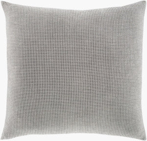 Livabliss Waffle Weave Cotton Duvet Breathable Textured Bedding for Cottage Farmhouse Bedroom Light Gray 108"W x 92"L, 36"W x 20"L WFL1001-KSET