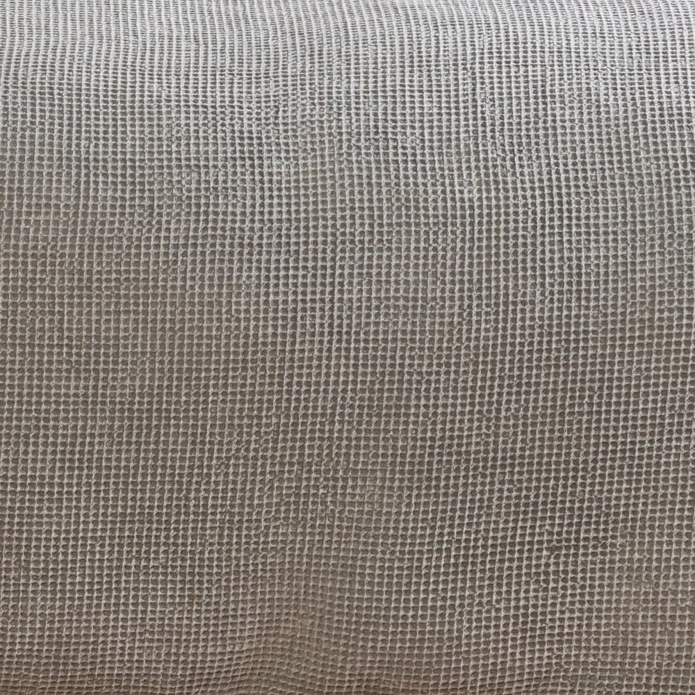 Livabliss Waffle Weave Cotton Duvet Breathable Textured Bedding for Cottage Farmhouse Bedroom Light Gray 108"W x 92"L, 36"W x 20"L WFL1001-KSET