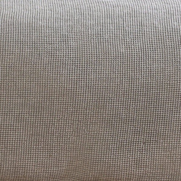 Livabliss Waffle Weave Cotton Duvet Breathable Textured Bedding for Cottage Farmhouse Bedroom Light Gray 108"W x 92"L, 36"W x 20"L WFL1001-KSET