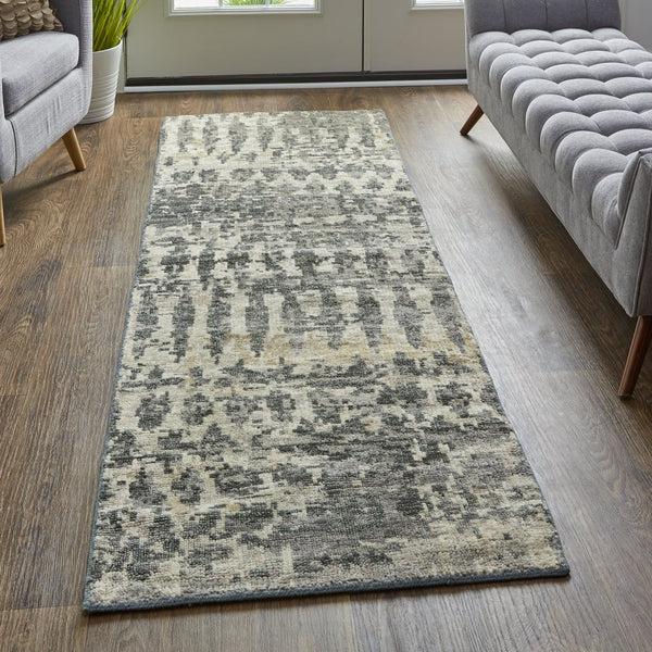 Feizy Rugs Palomar Hand-knotted Wool Rug - Luxurious Low Pile Design With Abstract Geometric Patterns For All Spaces Tan,Taupe Wool Pal6632fchl000i68