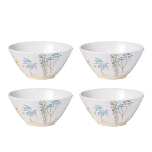 Lenox Wildflowers All-Purpose Bowls, Set of 4 White, WHITE STONEWARE 896609