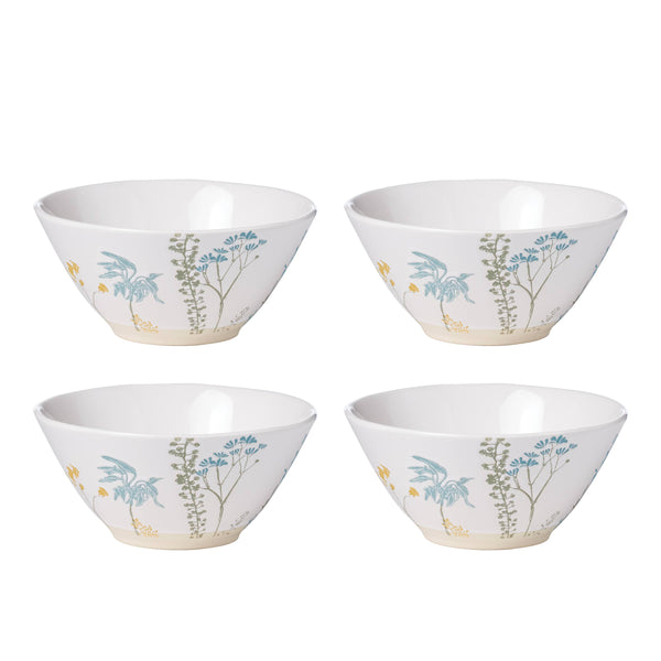 Lenox Wildflowers All-Purpose Bowls, Set of 4 White, WHITE STONEWARE 896609