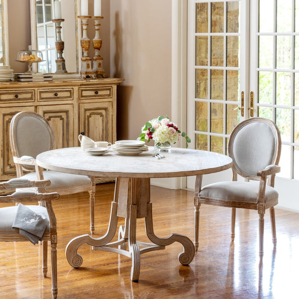 Park Hill White Washed Arm Chair EFS81666