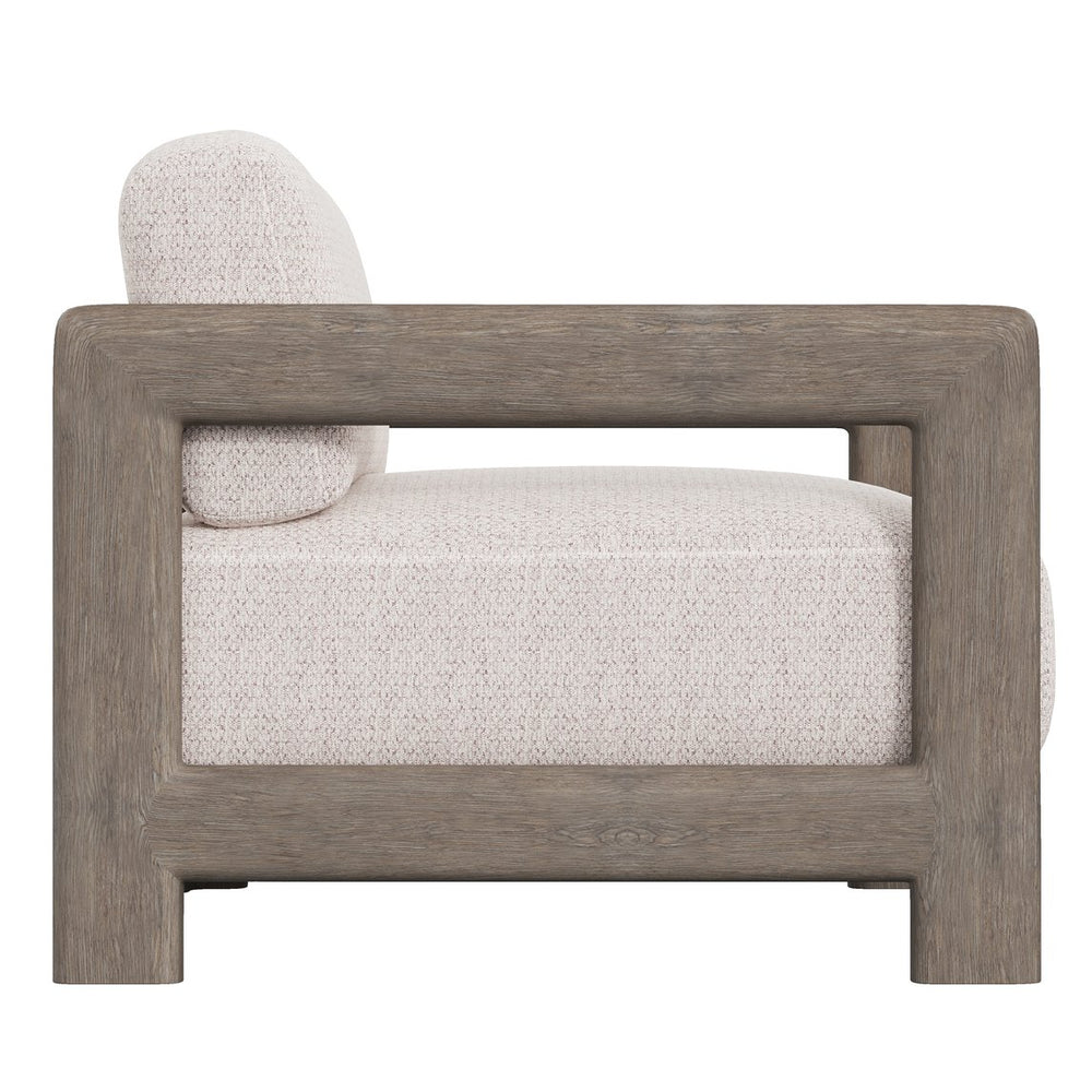 Bernhardt Bernhardt Montaigne Outdoor Chair 1/2 — Weathered Teak Teak Frame, Oversized Plush Seat, All-Season Comfort - Made to Order O3383B