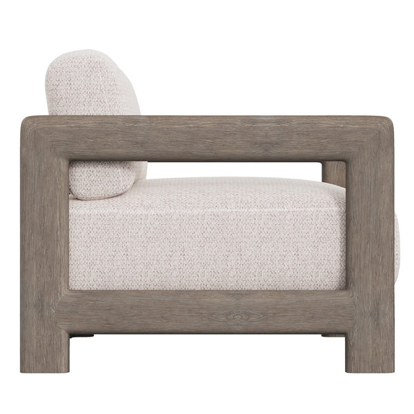 Bernhardt Bernhardt Montaigne Outdoor Chair 1/2 — Weathered Teak Teak Frame, Oversized Plush Seat, All-Season Comfort - Made to Order O3383B