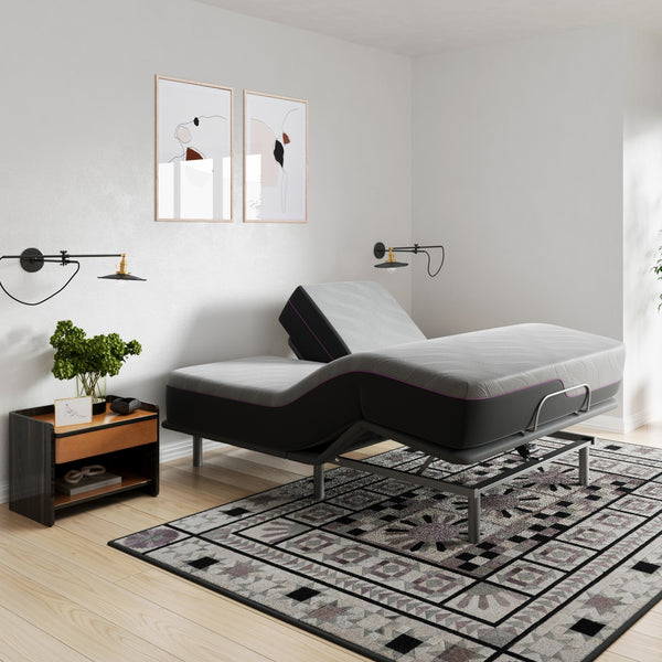 Legends Furniture Bridgevine Home 11 Inch Flex Head King Size 3-layer Latex Foam Adult Mattress Grey, Grey  Al-rmnl-110fk