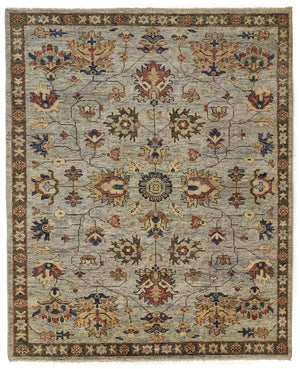 Feizy Rugs Carrington Hand Knotted Wool Rug - Timeless Oushak Motifs With Rich Colors And Durable Design Gray,Gold,Red Wool 9826503fggy000c50