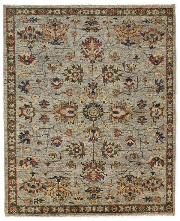Feizy Rugs Carrington Hand Knotted Wool Rug - Timeless Oushak Motifs With Rich Colors And Durable Design Gray,Gold,Red Wool 9826503fggy000c50