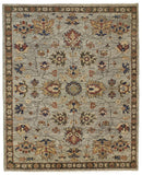 Feizy Rugs Carrington Hand Knotted Wool Rug - Timeless Oushak Motifs With Rich Colors And Durable Design Gray,Gold,Red Wool 9826503fggy000c50