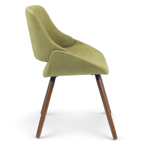 English Elm Malden Bentwood Dining Chair - Vibrant Acid Green Upholstery For Mid-Century Modern Style & Comfort B136P158891