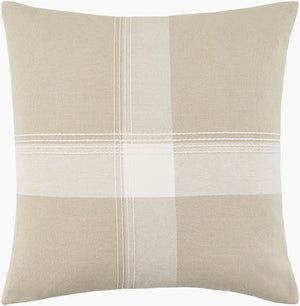Surya Wagga Textured Pure Cotton Square Throw Pillow Handcrafted Accent for Sofa or Chair WGA001-2222D
