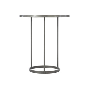 Bernhardt Bernhardt Cast-Aluminum Bonfield Side Table — 22" Round Minimalist Accent Table, Graphite Finish, Durable 407121