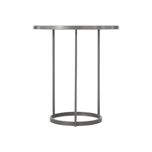 Bernhardt Bernhardt Cast-Aluminum Bonfield Side Table — 22" Round Minimalist Accent Table, Graphite Finish, Durable 407121