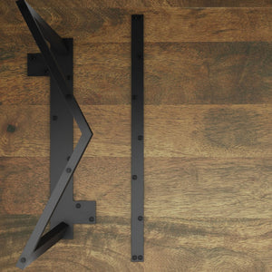 English Elm Watkins Solid Mango Wood Dining Table with Industrial Metal Legs, 72" Rectangular Seating for 6 Light Brown B136P159676