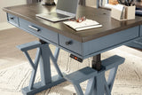 Parker House Americana Modern - Denim 56 In. Power Lift Desk Denim with Sable Wood Top Poplar Solids / Birch Veneers AME#256-2-DEN