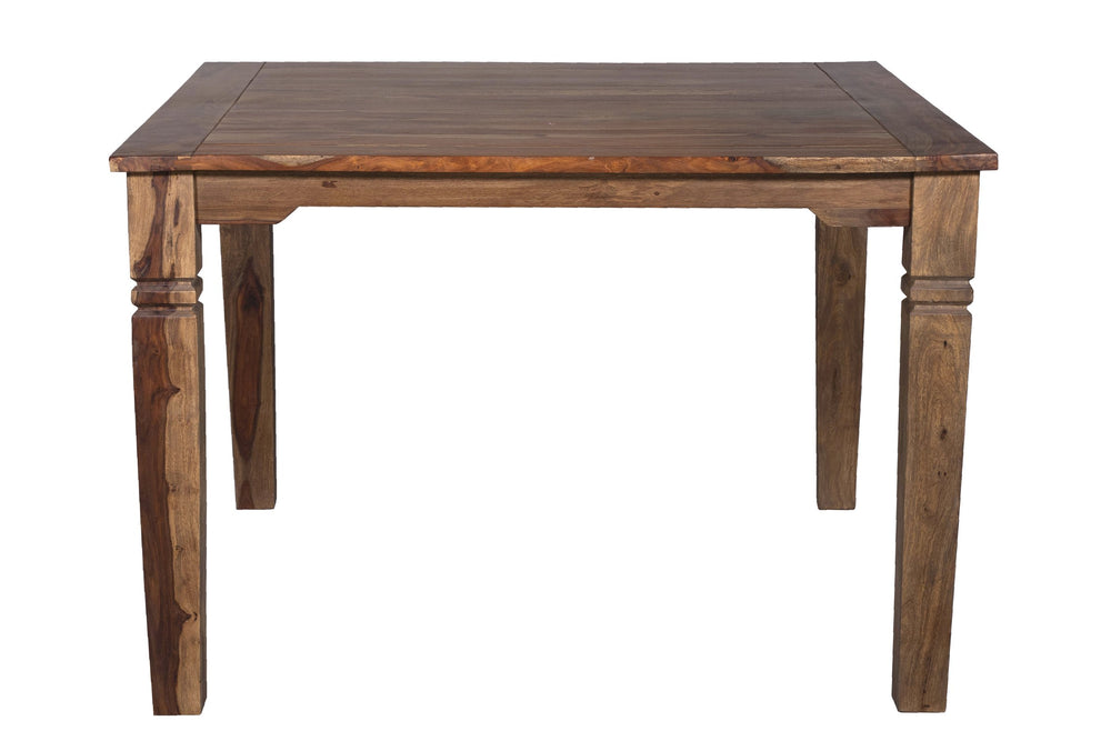 Porter Designs Porter Taos Solid Sheesham Wood 54" Square Counter Table - Timeless Craftsmanship & Artful Design Brown Wood 07-196-08-9027hl
