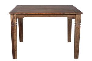 Porter Designs Porter Taos Solid Sheesham Wood 54" Square Counter Table - Timeless Craftsmanship & Artful Design Brown Wood 07-196-08-9027hl