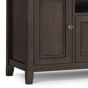 English Elm Amherst 72" Solid Wood Tv Stand In Brunette Brown - Stylish Media Storage With Transitional Design B136P158356