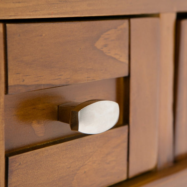 English Elm Warm Shaker Desk - Handcrafted Light Golden Brown With Stylish Storage & Timeless Shaker Design B136P159570-GIGA