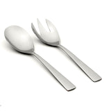 Oneida Nocha 2-Piece Salad Set: Stainless Steel, Mirror Finish, Dishwasher Safe