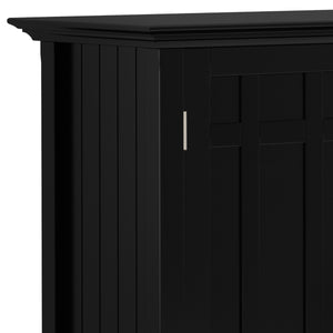 English Elm Bedford Sideboard Buffet With Wine Rack - Elegant Black Storage Solution For Dining & Living Spaces B136P158481