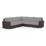 Montecito Sectional in Canvas Granite w/ Self Welt SW2501-SEC-5402 Sunset West
