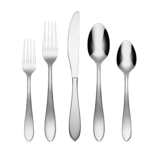 Lenox Cambridge Delia Satin Mirror 20-Piece Flatware Set NO COLOR METAL 286720CSLG12