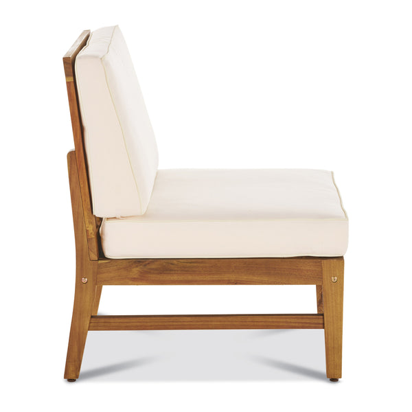 English Elm Perla Armless Accent Chair Tailored Low Profile Upholstered Seat for Living Room 58941.00MCRM
