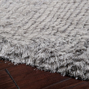 Surya Whisper 8' X 10' Handwoven Polyester Area Rug – Plush, Modern Style For A Chic Home Upgrade! Gray Polyester Whi1003-23