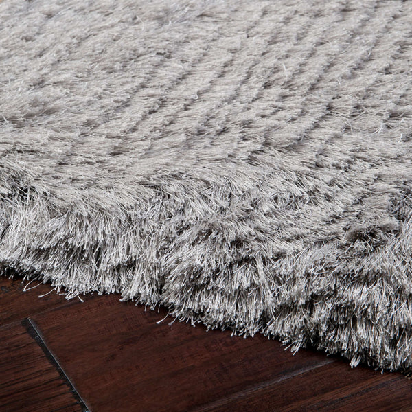 Surya Whisper 8' X 10' Handwoven Polyester Area Rug – Plush, Modern Style For A Chic Home Upgrade! Gray Polyester Whi1003-23