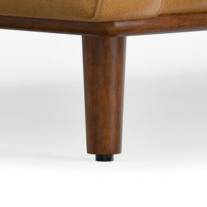 English Elm Morrison 72" Mid-Century Modern Loveseat - Sienna Leather, Cozy & Durable For Stylish Living Spaces B136P159629