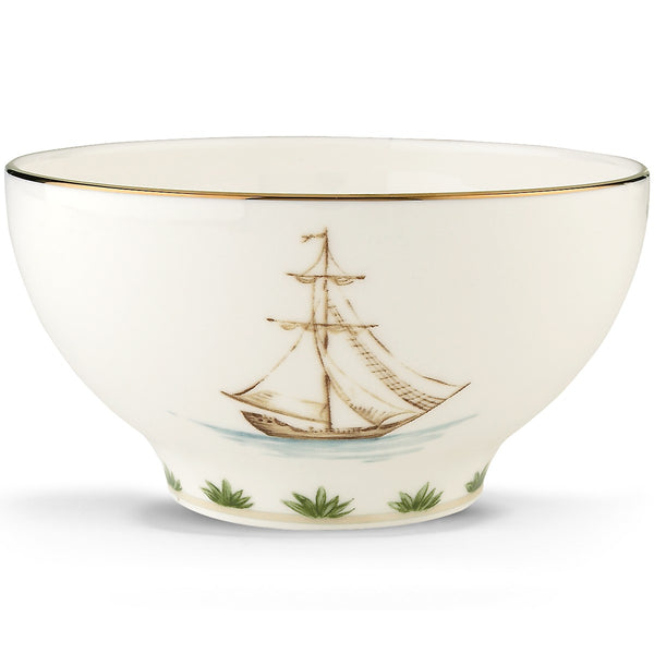 Lenox British Colonial Tradewind Rice Bowl Blue, WHITE PORCELAIN 6226922