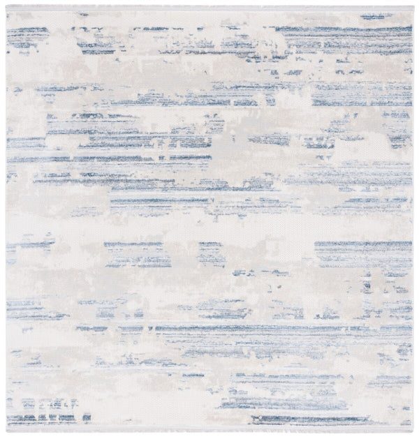 Safavieh Whisper 542 WHS542 Power Loomed Modern Rug Grey / Blue Ivory WHS542F-6