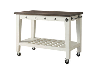 Steve Silver Cayla Two Tone Kitchen Cart CY400CKW