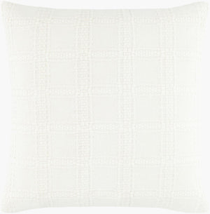 Surya Whyalla Artisan Cotton Square Throw Pillow Indian Woven Texture for Sofa or Bed WHY001-2020P