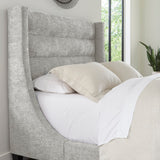 Parker House Parker Living Sleep Jacob - Luxe Light Grey King Bed Luxe Light Grey 100% Polyester (W) BJCB#9000-2-LLG