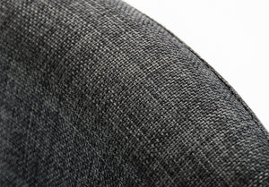 VIG Furniture Williamette Dark Grey Fabric Bar Stool — Mid-Century Modern Full-Back Comfort, Stainless Footrest, No Assembly (30" Seat) VGEUMC-8980CH-B-GRY